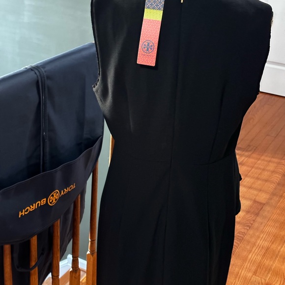 Tory Burch ❤️ Brooklyn Black Dress-Size 12 ~NEW w/Tory Burch Travel Garment Bag. - Picture 5 of 12